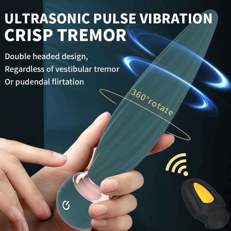 Remote Control Anal Vibrator Clitoris Vagina Stimulator Male Prostate Massager 360 Rotating Anal Plug Sex Toys For Women Men 18 XJ250806