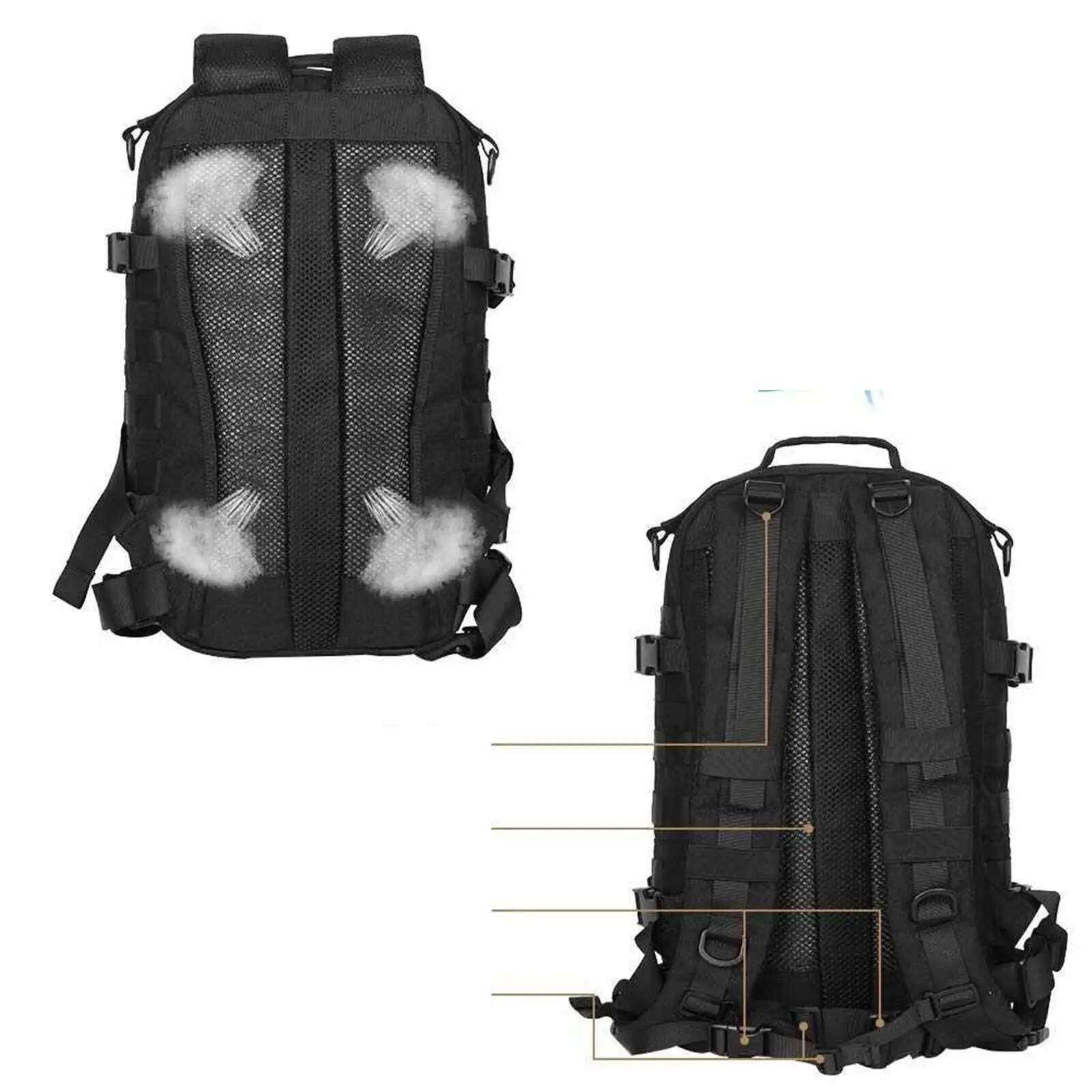Tactical Assault Backpack Men Large Capacity 3P Attack Big Rucksack Travel Bag Hunting Hiking Camping Backpacks Outdoor high-quality