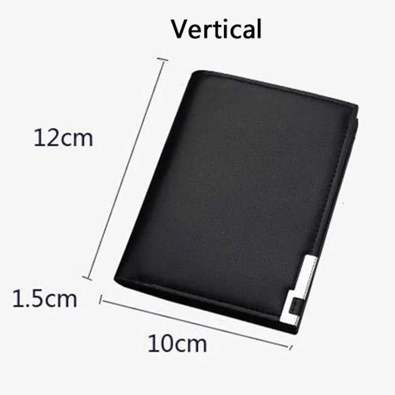 Short Men Wallets Card Holder Photo Holder Slim Male Print Wallet High Quality PU Leather Money Bag New Kpop Small Mens Wallet XJ250806
