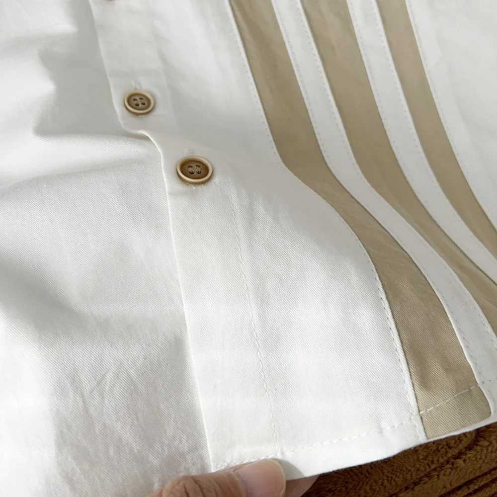 Baby Boys Blouses Striped Outerwear Kids Pocket Jacket Soft Shirts 2024 Spring Autumn 2 To 10 Yrs Childrens Clothing Casual X250806