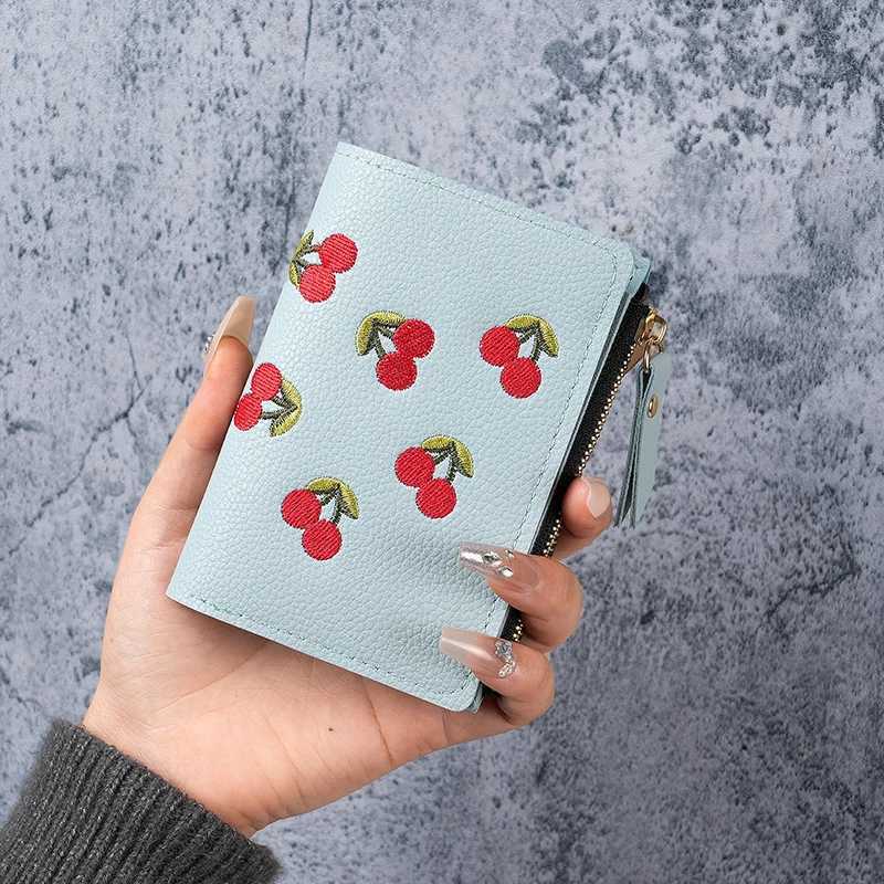 Factory direct cross-border trade wholesale change handbag 2025 fashion embroidery buckle card bag student walletXJ250806