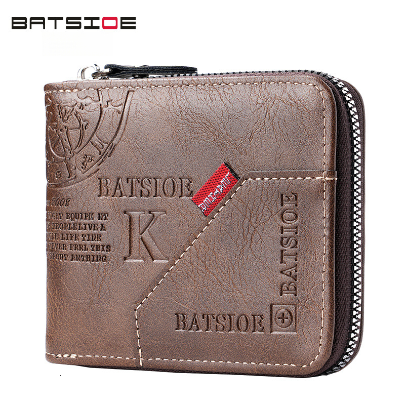 European And American Retro Men's Luxury Wallet Free Shipping Designer Luxury Zipper Short Handbag Multi Card Slot Multi-functional Leisure Card 