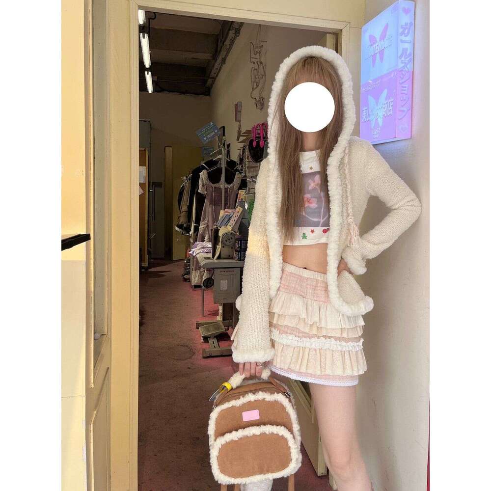 Designer Bag Tote Shoulder Bag Niche Autumn Winter Commuter Yu Shuxin Lin Xiaozhai Same Style Handbag Fluffy Cute Versatile Backpack