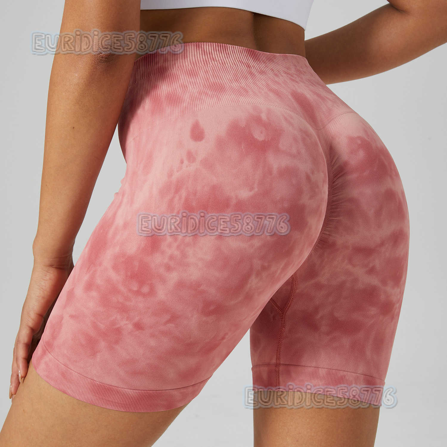 High Waist Seamless Fitness Elastic Hip Lift Breathable Tight Three-point Outdoor Sports Shorts Leggings Women H250806