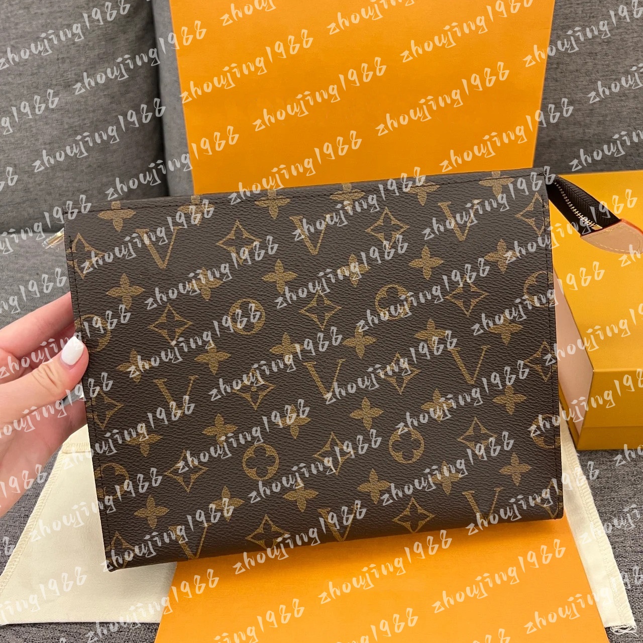 Womens Hag / old flower / rectangular handbag women travel makeup bag new designer high quality men wash bag cosmetic bags with dust bag