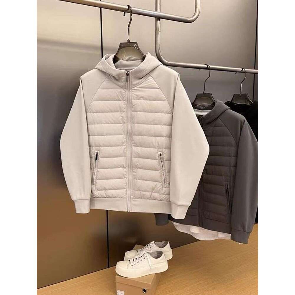 Men's Clothing Winter New Trend Thin Cotton Coat Loose Versatile Casual Hooded Solid Color Splicing Couple Jacket Men