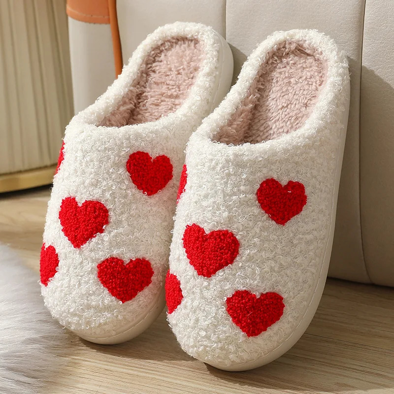 Pallene Women Warm Furry Cotton Slippers Indoor Cute Fur Fuzzy House Slippers Soft Cozy Fuzzy Bedroom Slides Plush Flat Slippers 250731