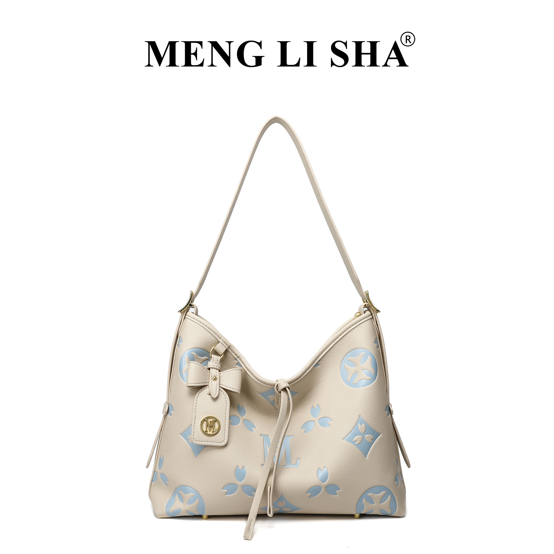 MENG LI SHA Commuting Lazy Large-Capacity Single-Shoulder Underarm Tote For Women New Fashionable Personalized And Simple Handheld Bag In Summer 2025