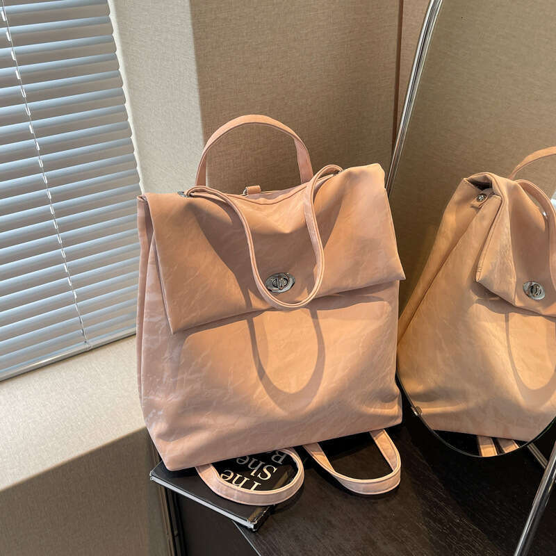 Minimalist convertible backpack Korean version fashionable, adjustable shoulder straps, large capacity suitable for women's daily commuting and t