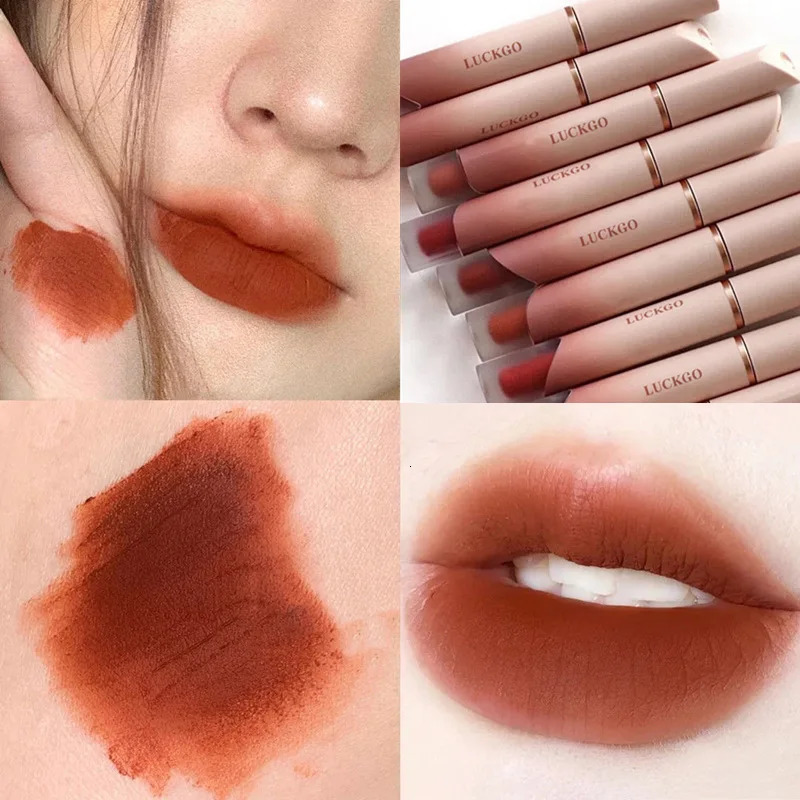 Velvet Matte Lipstick Cream Sexy Red Lip Tint Long Lasting Lip Gloss Waterproof Makeup Korean Cosmetics 6 Color 250805