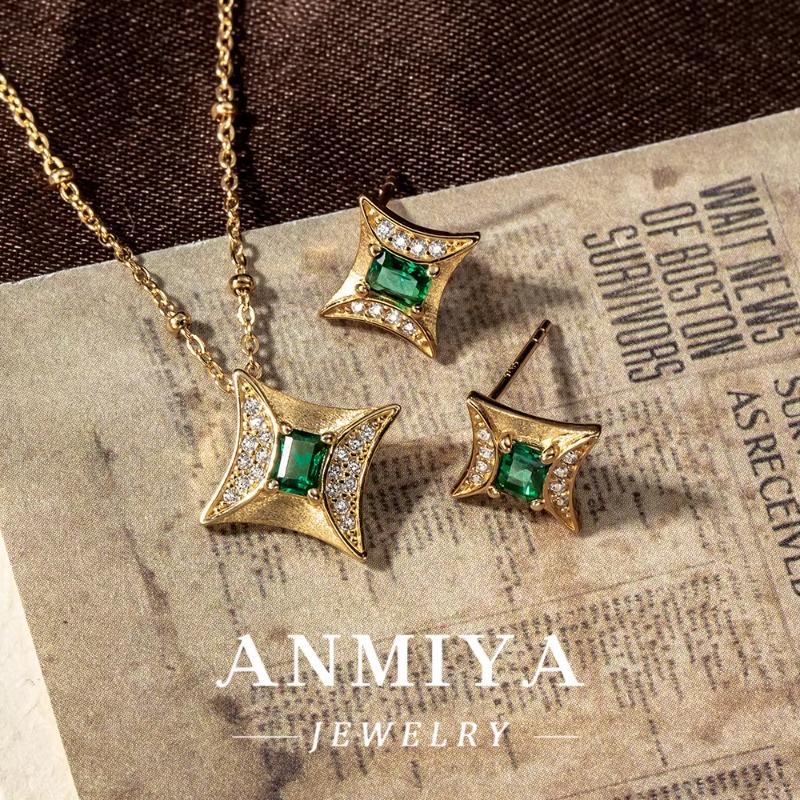 Silver 925 Set with Zircon - Elegant 925 Necklace Jewelry Set, Sterling Silver Women's Collection