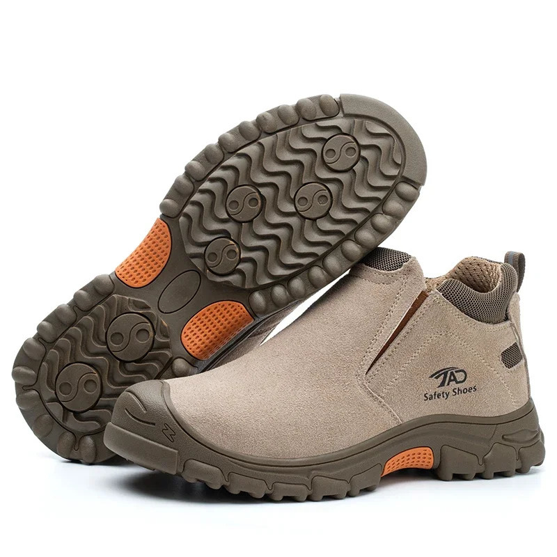 Low Cut Welding Safety Boots for Men Anti-smashing Construction Work Shoes Puncture Proof Indestructible Shoes Safety Work Boots 250731