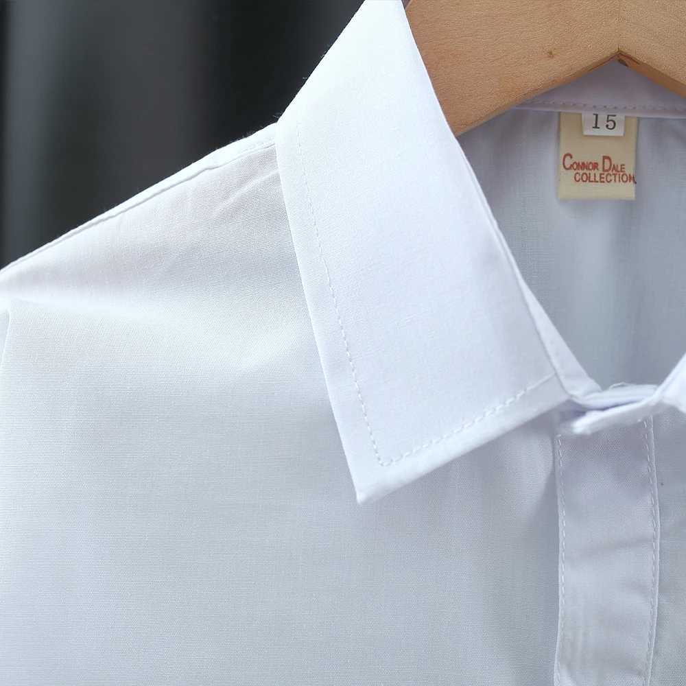 Spring And Autumn New White Long Sleeve Baby Boys And Girls Shirts Soft And Comfortable ChildrenS Clothing For 90-180cm X250806