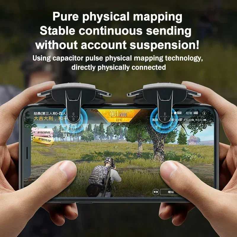 MEMO AK05 Mobile Phone Game Trigger L1 R1 Aim Shooting Alloy Key Buttons Gamepad Joystick for IOS Android PUBG Gaming Controller XJ250806
