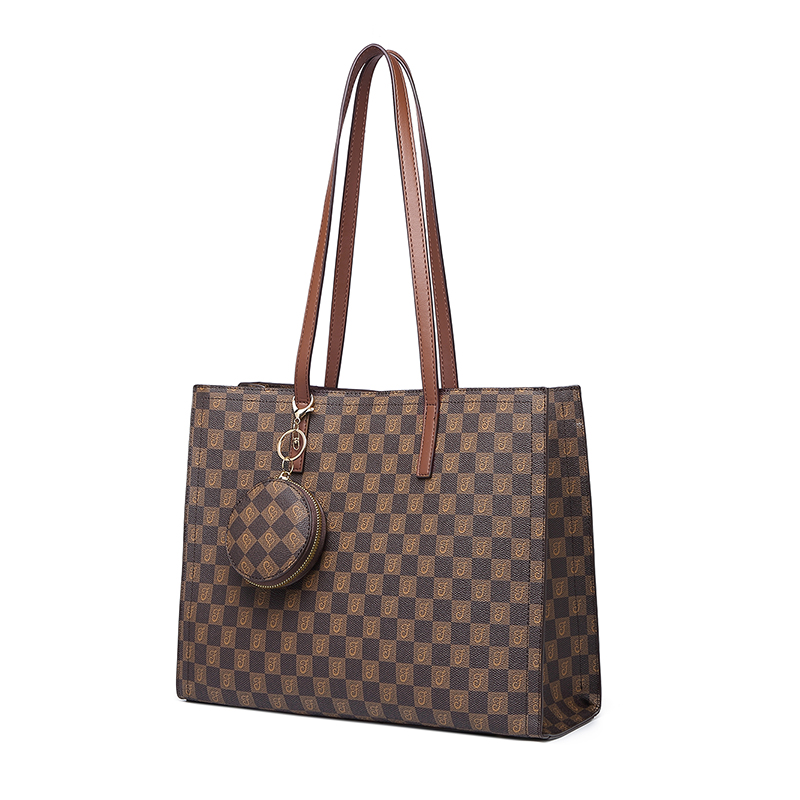 MKF designer bag free shipping Light luxury High quality casual tote bag versatile classic Check Plaid Tartan high-capacity vintage handbag for woman