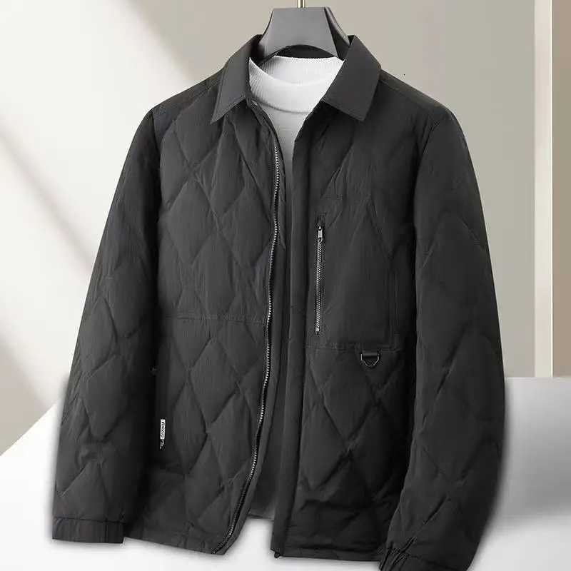 2025 Autumn/Winter New Mens Down Jacket Down Content 90% Quality Fabric Lightweight Youth Down Jacket with Shirt Collar W250806