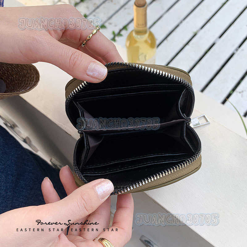Pleated New Simple Cute Small Wallet for Women Celebrity Solid Color Versatile Coin Purse Wallet H250806