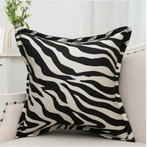 light orange veet horse cushion zebra skin pattern case lumbar cover