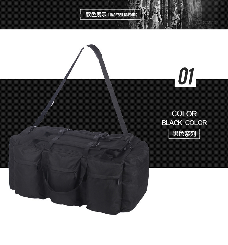 100L Large Luggage Camping Bag Army Backpack Men Outdoor Travel Shoulder Hiking Trekking Trip Tourist Military Tactical Bags 241127