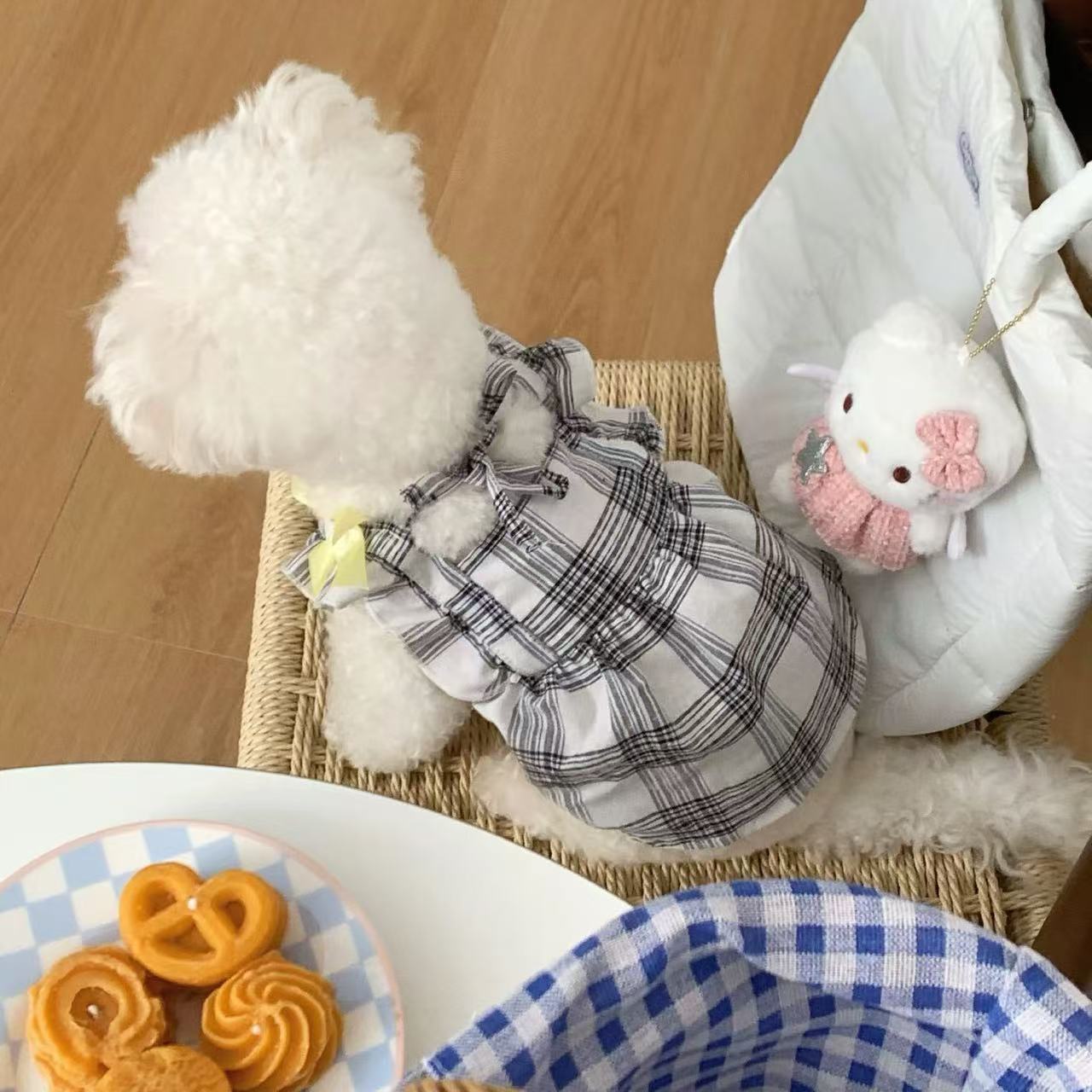 T904 Dog clothes 2025 new summer thin skirt spring and summer clothes small puppy Pomeranian Bichon princess skirt