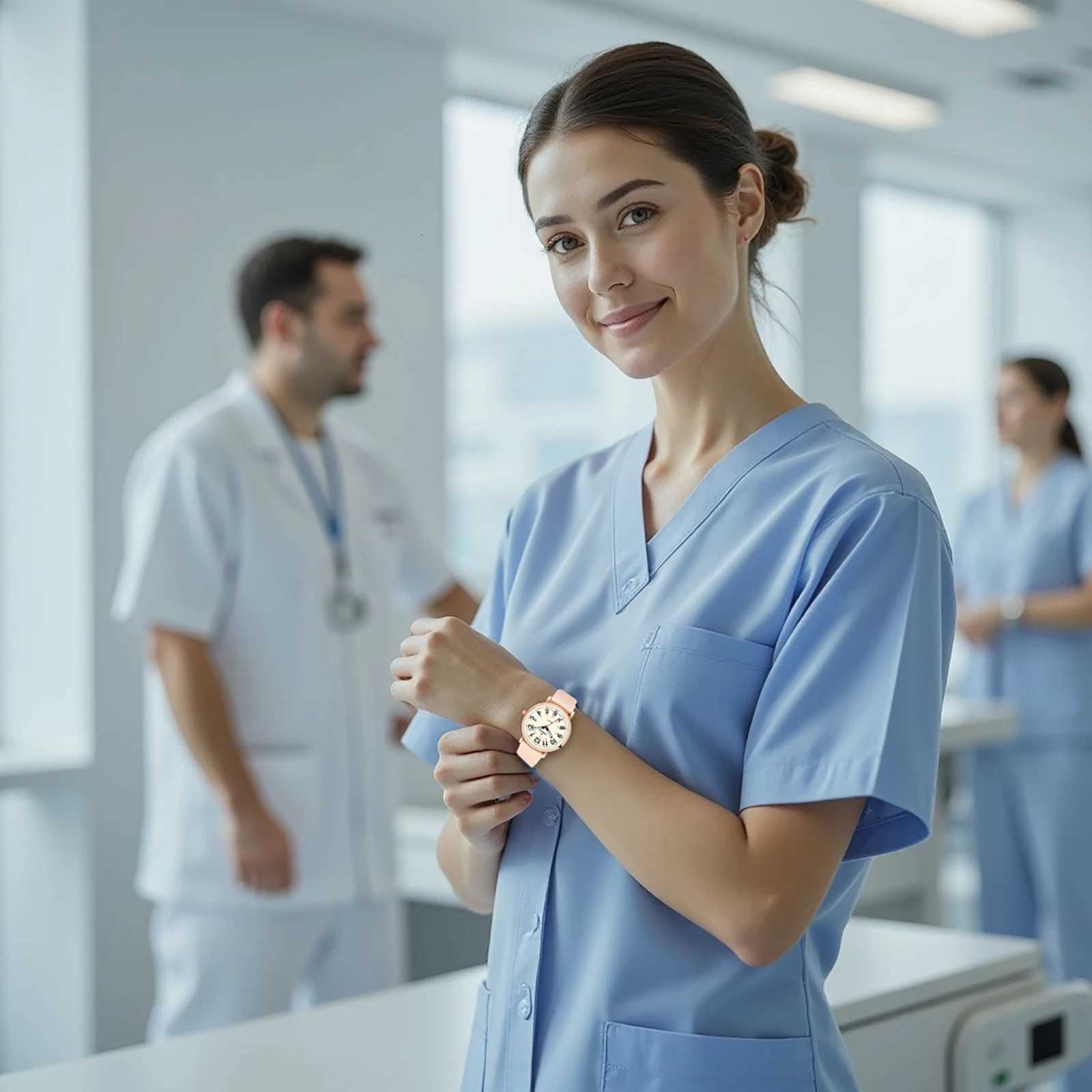 Calmtick Fine Artistic Nurses With Luminous Stop Waterproof Plastic Str W250806