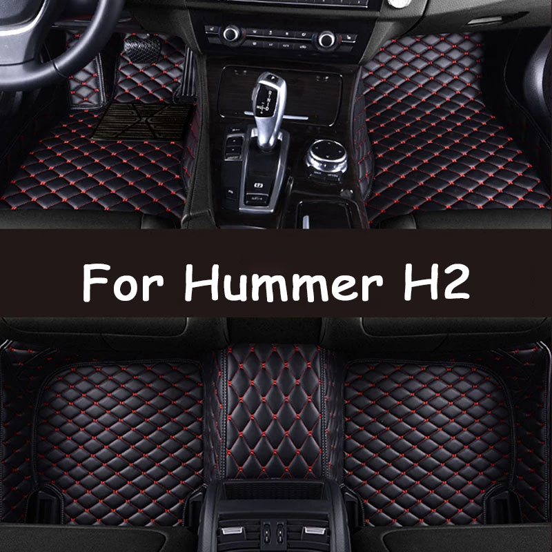 Car Floor Mats For Hummer H2 2008 Custom Auto Foot Pads Automobile Carpet Cover Interior Accessories
