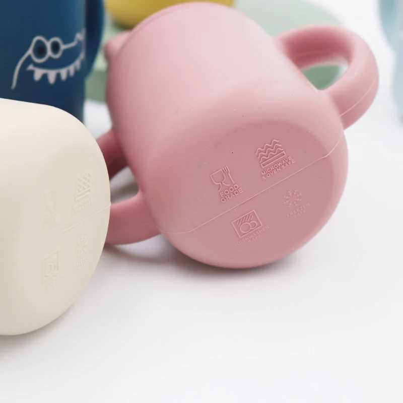 120ML Baby Silicone Sippy Cup BPA-Free Portable Storage Snack Container Feeding Cup Leakproof Training Cup X2508061