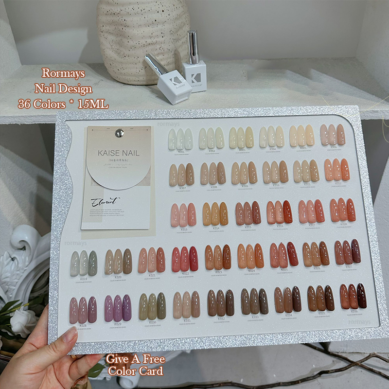 Rormays Four Season gel Polishing 36 Semi permanent Ice Penetrating Grease Skin Bare Color UV LED Soaking Primer Salon Opens Wholesale Factory