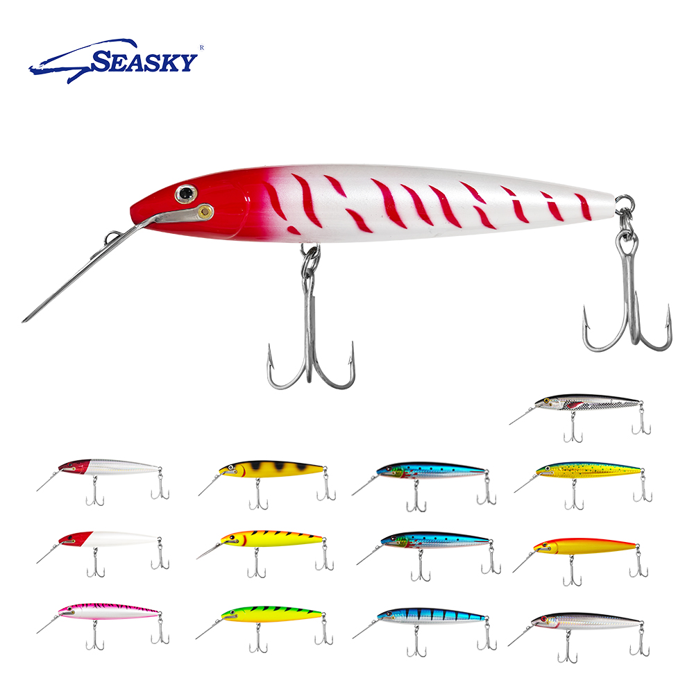 Seasky YD135 30g Trolling Minnow Bait - Durable ABS Material for Deep Water Tuna & Bass Angling