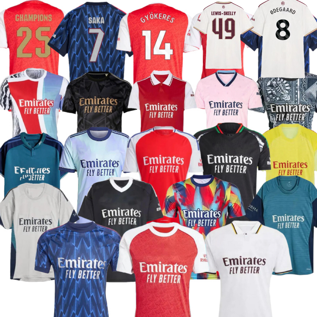 Gunners 2025 2026 GYOKERES SAKA ARsen 22 23 24 25 26 Soccer jerseys RICE HAVERTZ ODEGAARD G.JESUS ZUBIMENDI LEWIS-SKELLY NWANERI SALIBA MARTINELLI football shirt kid