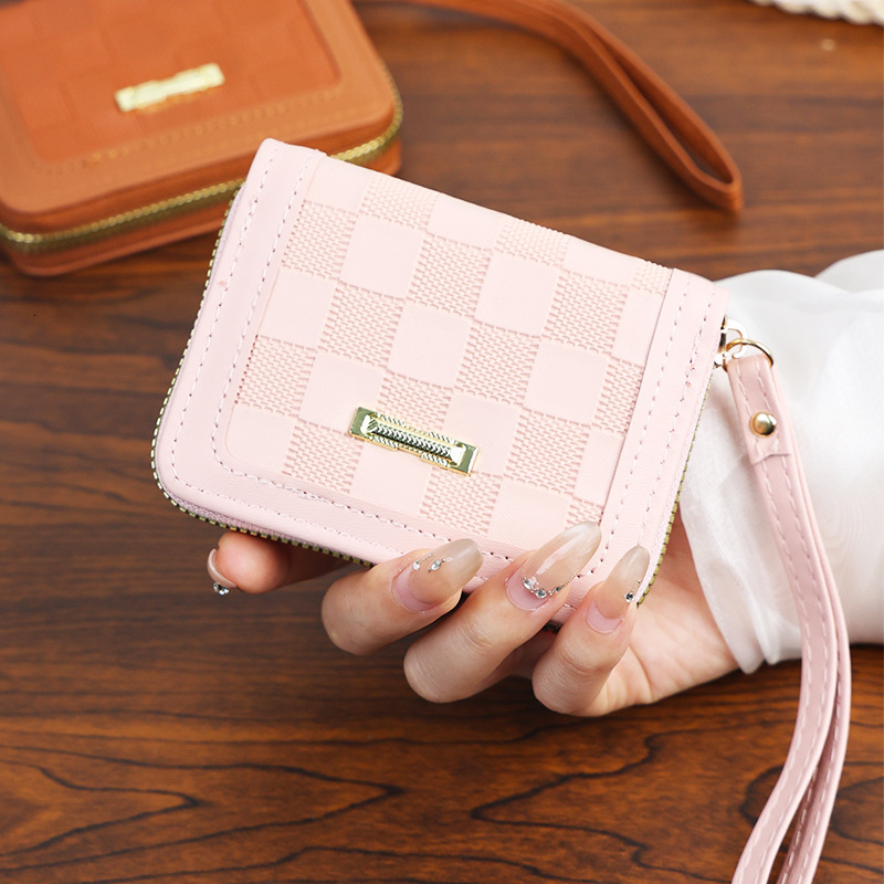 New Short for Women Fashion Simple Coin Purse Mini Small Wallet Multi-Card Slot Customizable