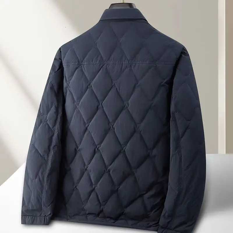2025 Autumn/Winter New Mens Down Jacket Down Content 90% Quality Fabric Lightweight Youth Down Jacket with Shirt Collar W250806