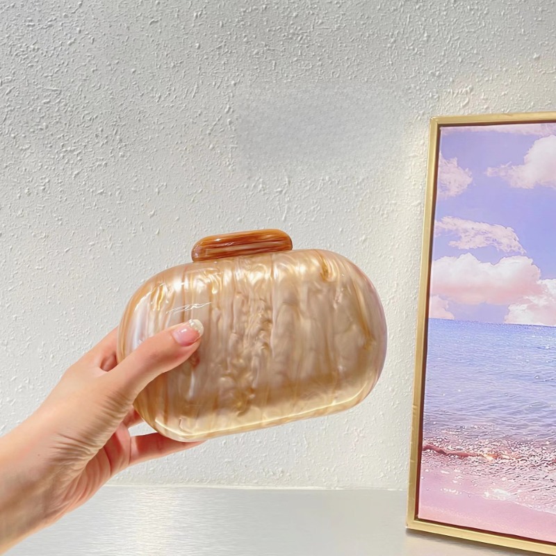 Handcrafted Acrylic Shell Handbag - Chic Messengers for Everyday Use & Evening Outfits