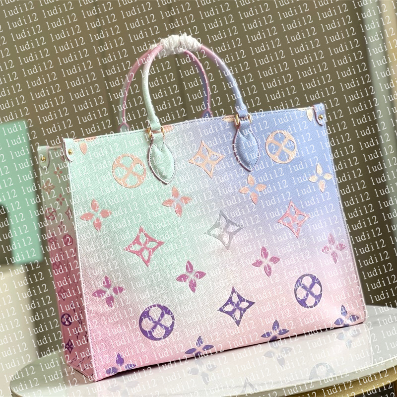 New must have Top quality designer handbag onthego Womens crossbody shoulder bag mirror quality Luxury high capacity shopping bag leather bag travel Tote wallet 30a