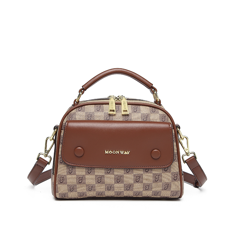 MKF Designer bag free shipping 2025 new fashionable temperament Boston bag high-end printed shoulder crossbody bag for women