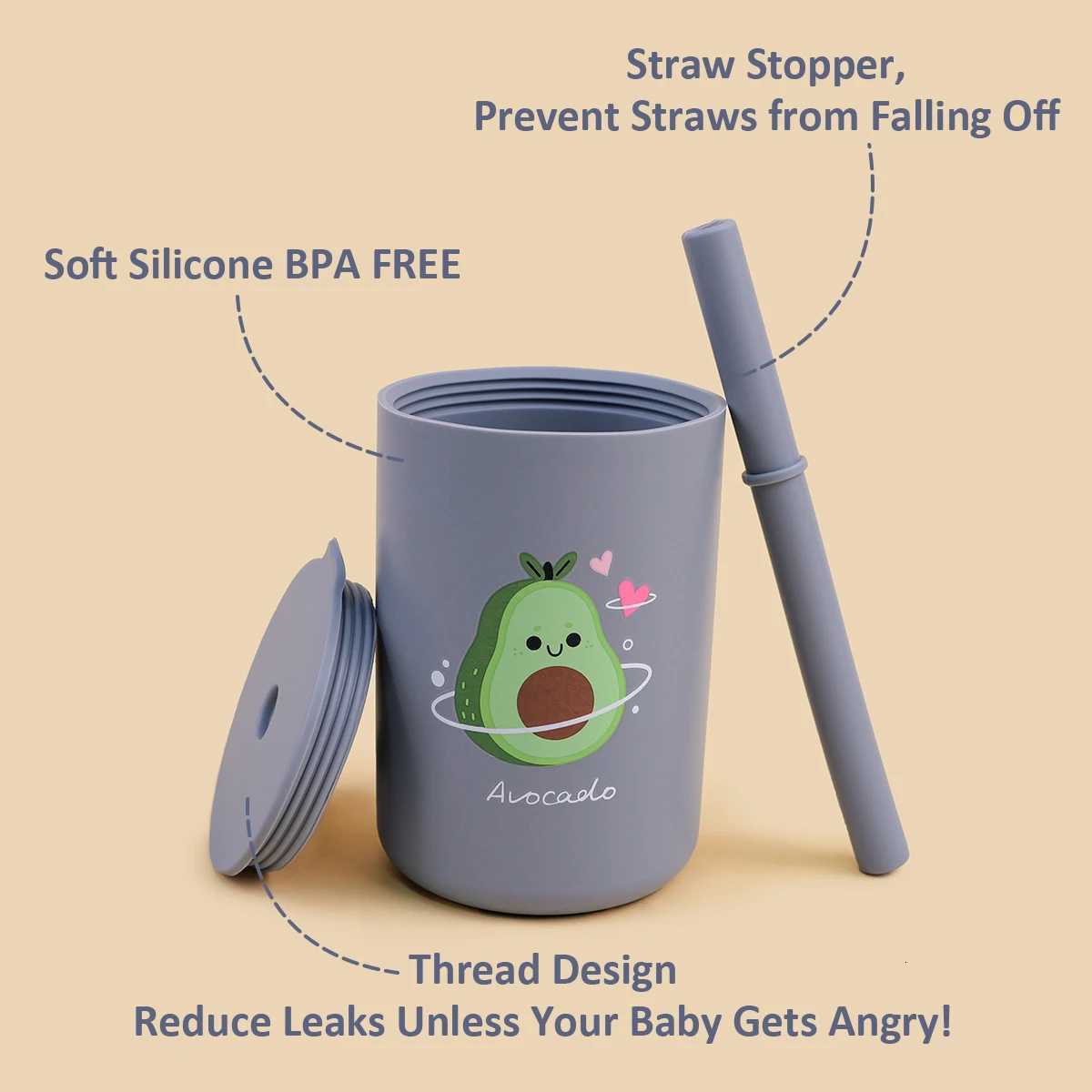1pc 150ml Portable Childrens Straw Cup 5oz Kids Beginner Drinking Cup With Silicone Straw Practical Feeding Cup For Baby X2508061