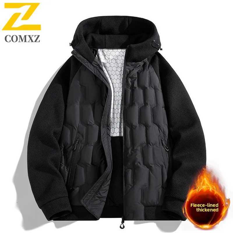 Couple Down Jacket 2025 New White Goose Down Thickened Cold Proof and Warm Hooded Coat Outdoor Casual Winter Zipper Cotton Coat W250806