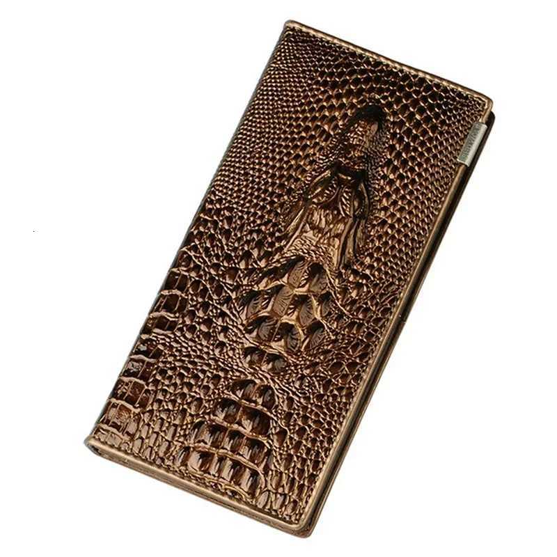 Leather Wallet Bag Large Capacity Clutch Crocodile Pattern Wallet Ladies Wallet Long Zipper Pattern XJ250806