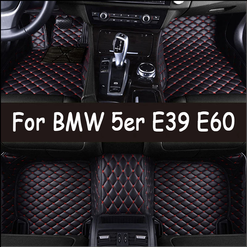 Custom Car Floor Mats For 5er E39 E60 520 550 1994 to 2010 Years Auto Carpets Foot Coche Accessories