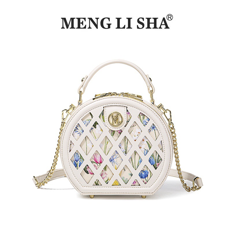 2025 MENG LI SHA Spring and Summer New Niche High-end Feeling Tote Bag Commuter Large Capacity Fashionable Versatile One Shoulder Crossbody Bag