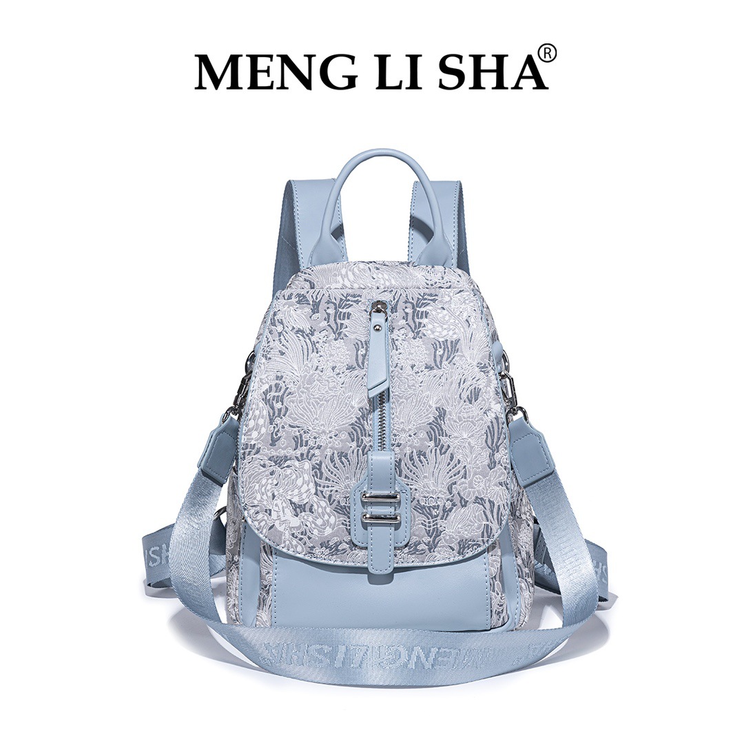 2025 MENG LI SHA Spring and Summer New Fashion Versatile One-Shoulder Crossbody Schoolbag Women's Travel Commuter Large-capacity Shoulder Handbag