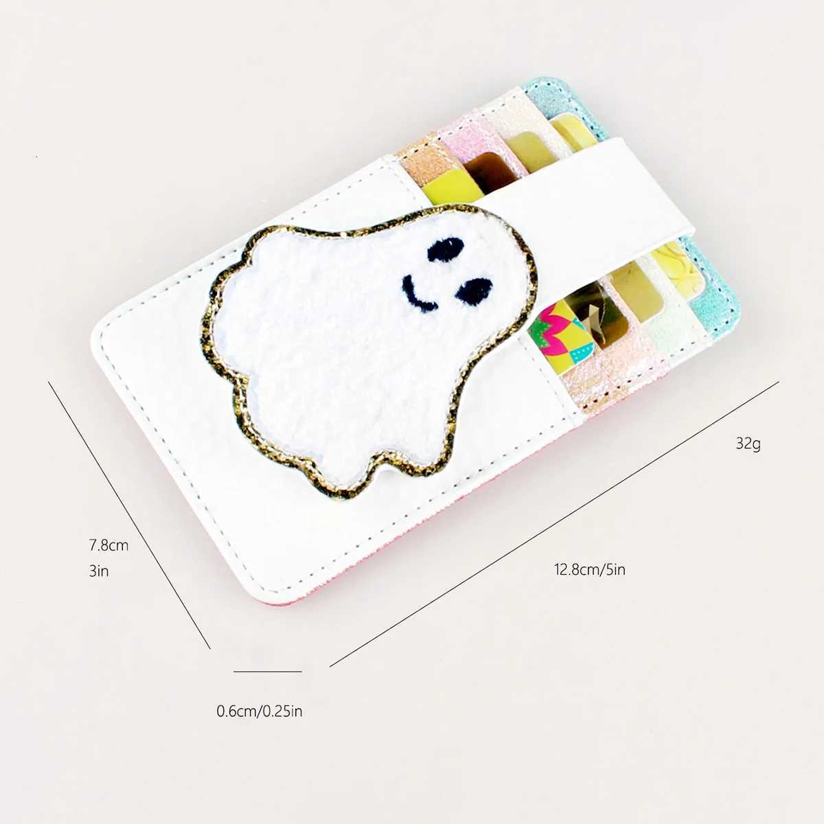 Zero Face Wallet Halloween Themed Bifold Cardholder PU Leather Button Closure XJ250806