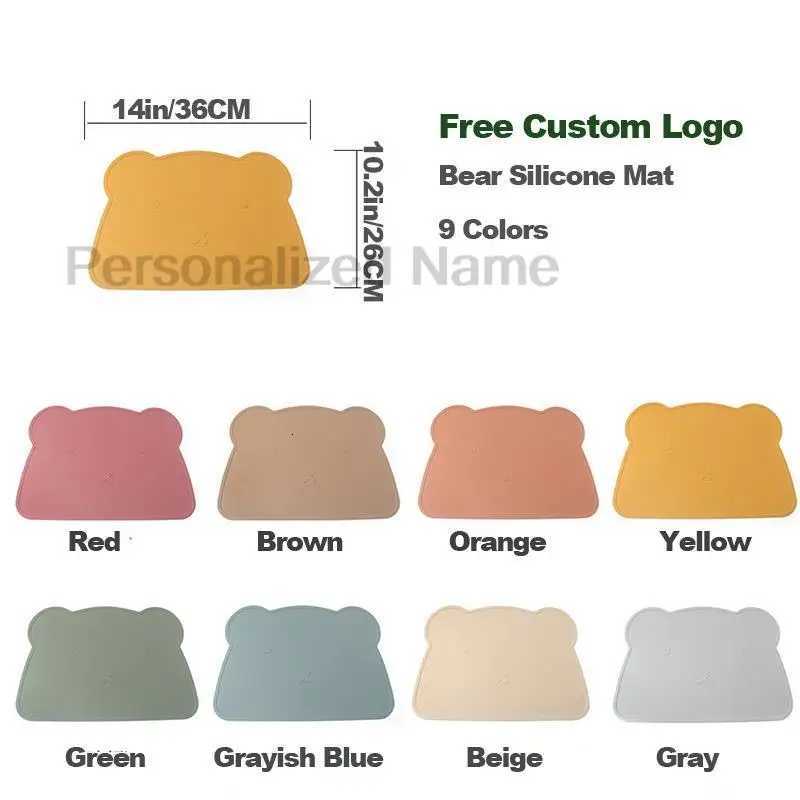 4PCS Baby Silicone Sucker Bowl Plate Cup Mat Spoon Fork Sets Children Non-slip Tableware Baby Feeding Dishes BPA-Free Custom X250806