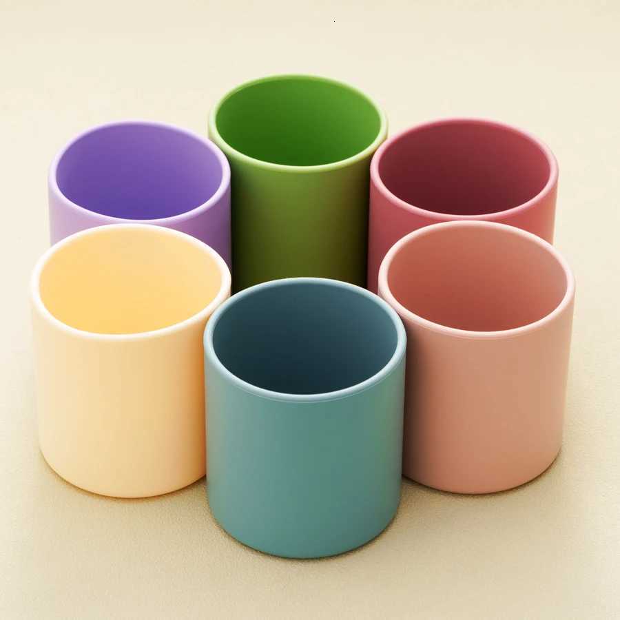 1PCS Baby Learn To Drink Cup Drinkware Silicone Cups For Toddlers Kids LeakProof Child Water Cup Bottle Feeding Cup Baby Supplies X250806