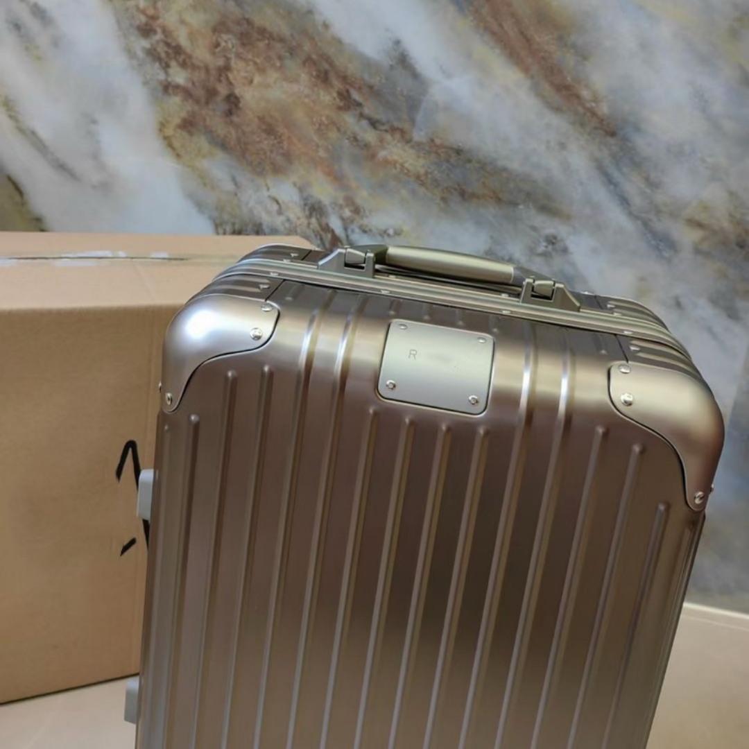 Rimo Designer Luggage Grey Aluminum Rimo Luggage Lage Suitcase High Quality For Men Suitcase Trolley Case Universal Wheel Luggage