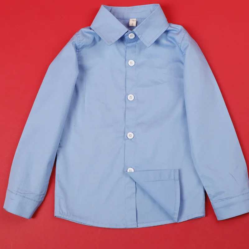 Teenage Boys Shirts School Shirt For Boys Turn Down Collar Shirt For Girls White Kids Birthday Dress Blouse 6 8 10 12 14 Years X2508061