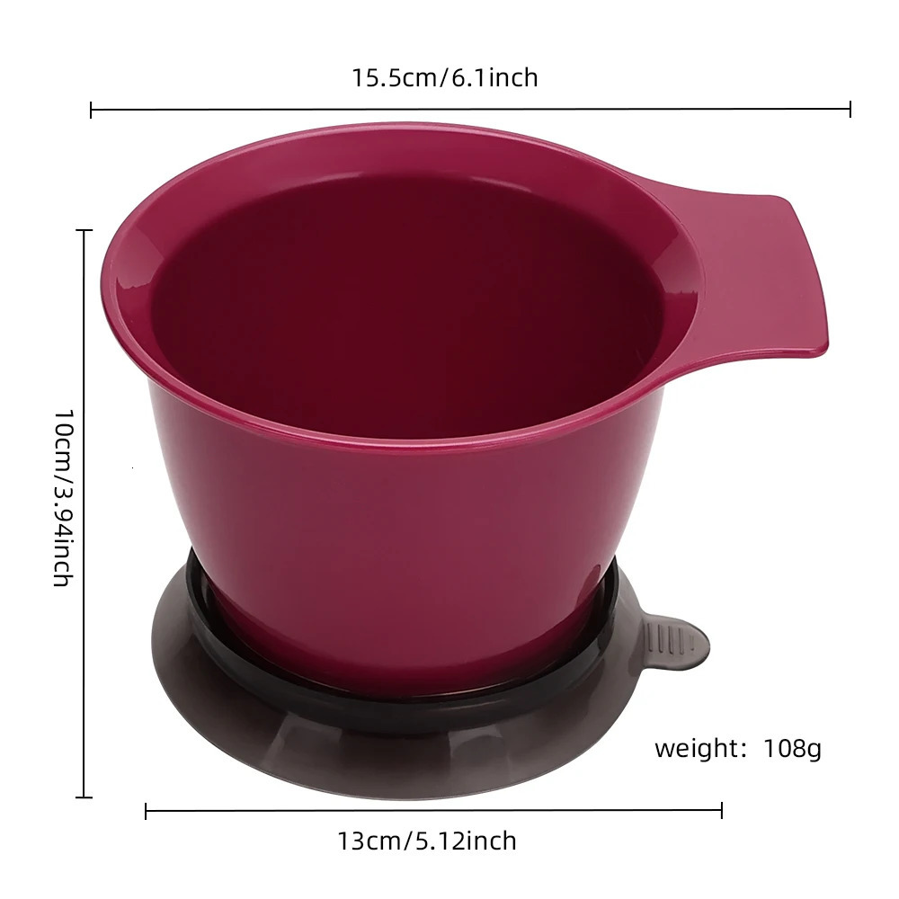 Salon Barber Coloring Mixer Bowl 3PCS/Set Large Capacity Hairdressing Bowl Professional Salon Hair Color Dye Tint Bowl 250805