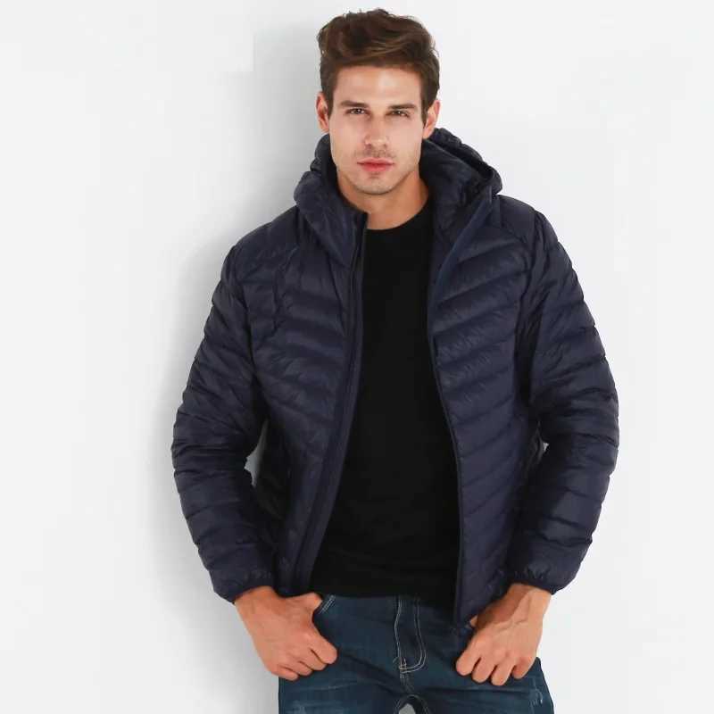 NewBang Brand Lightweight Men Hooded Duck Down Jacket Ultra Light Down Jacket Men Portable Windproof Warm Coat Feather Parka Men W250806