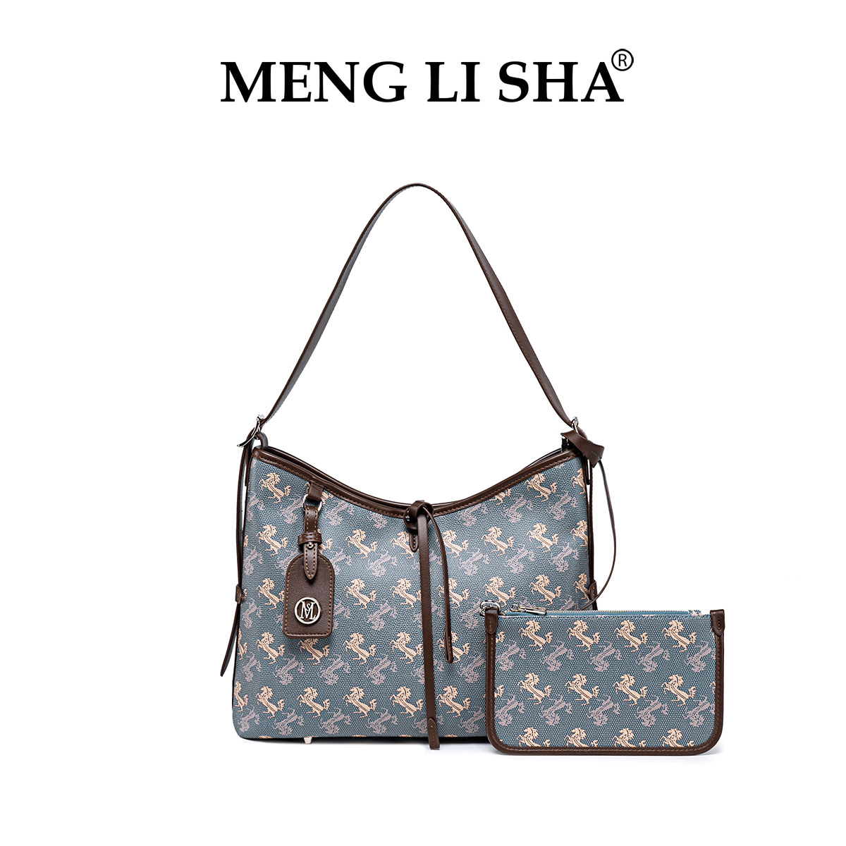 MENG LI SHA Commuting Lazy Large-Capacity Single-Shoulder Underarm Tote For Women New Fashionable Personalized And Simple Handheld Bag In Summer 2025