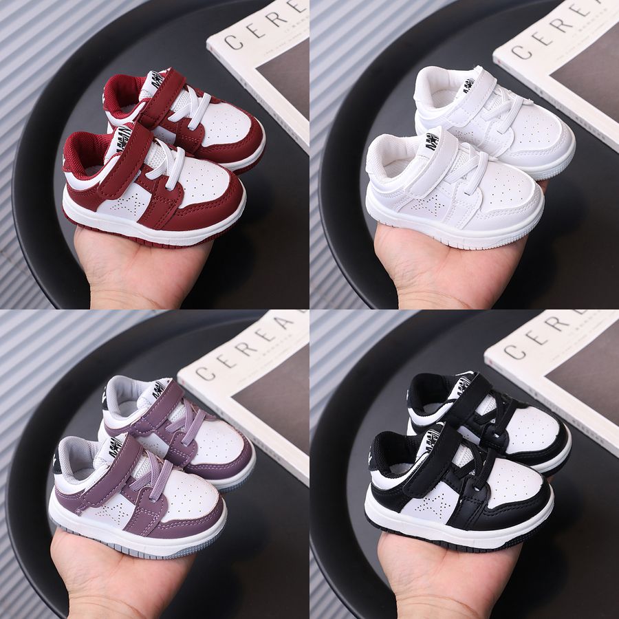 Toddler Kids Fashion Sport Shoes Children Flat Bottom Non Slip Shoes Umshop Hook and Loop Soft Sole Walking Sneakers Baby Casual Board Shoes Sizes 16 